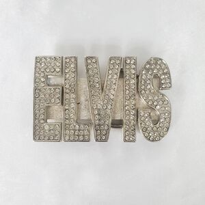 ELVIS Silver Belt Buckle